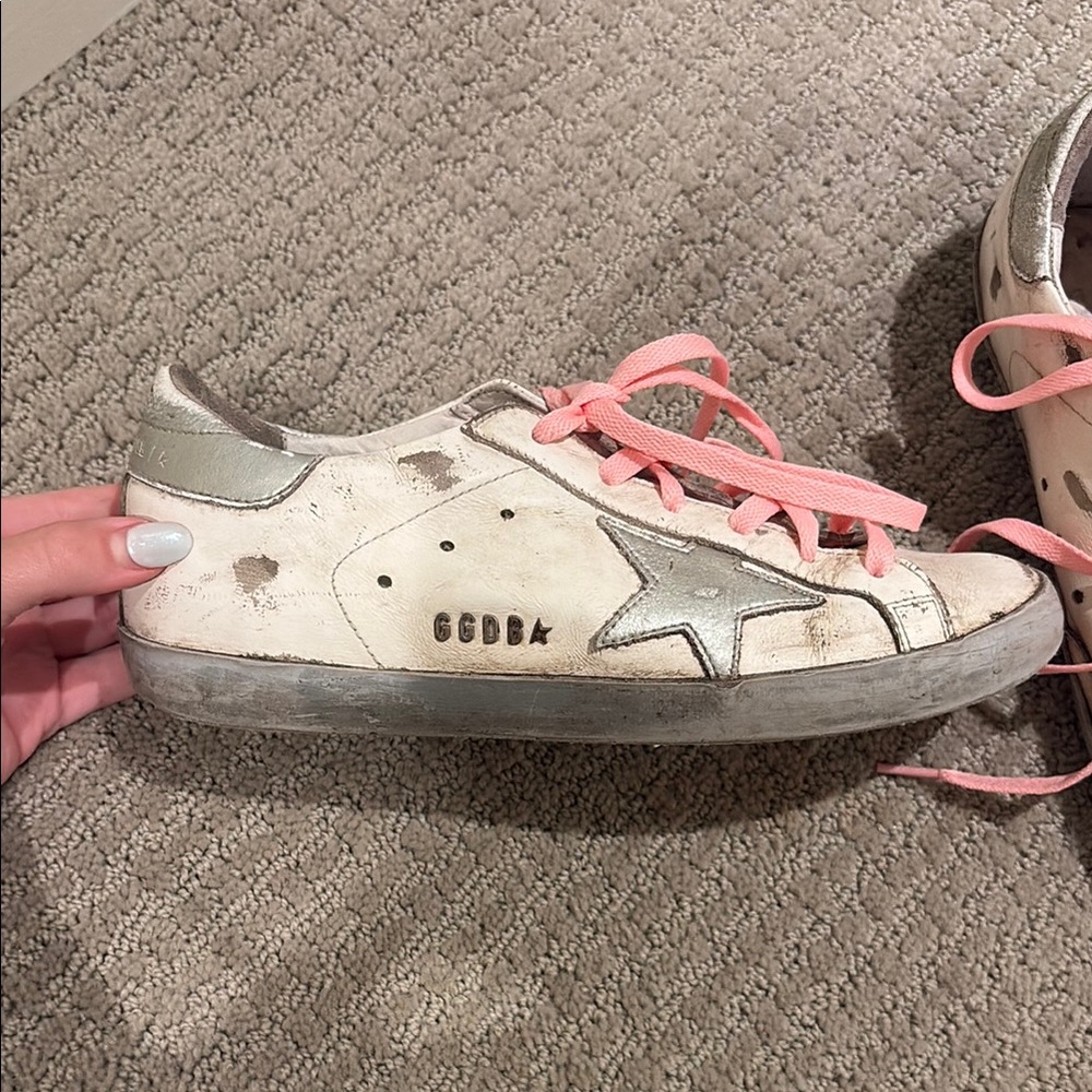 Size 7 golden goose sneakers
